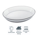 MARINEX OVAL ROASTER WITH COLOURED PLASTIC LID, 3.2L