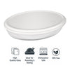 MARINEX OVAL ROASTERS WITH COLOURED PLASTIC LIDS, 3.2L
