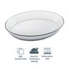 MARINEX OVAL ROASTER WITH COLOURED PLASTIC LID, 3.2L