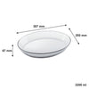 MARINEX OVAL ROASTERS WITH COLOURED PLASTIC LIDS, 3.2L