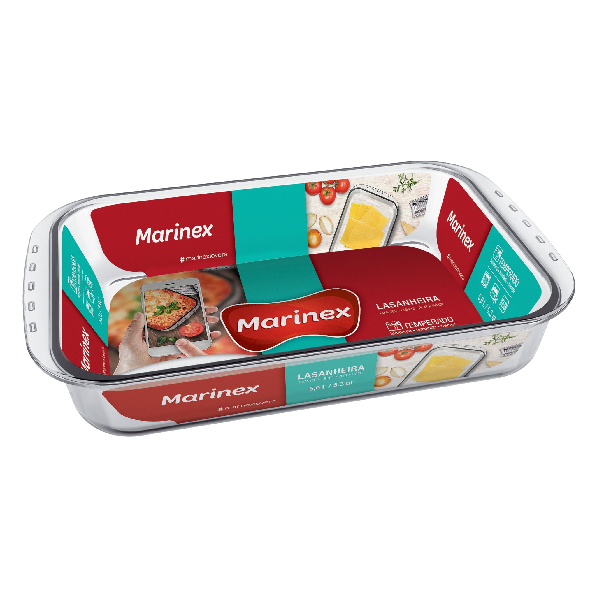 MARINEX DEEP RECTANGULAR ROASTER, 5L