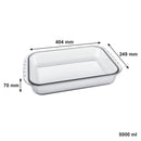 MARINEX DEEP RECTANGULAR ROASTER, 5LT (404X249X70MM)