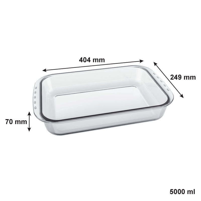 MARINEX DEEP RECTANGULAR ROASTER, 5LT (404X249X70MM)