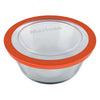 MARINEX ROUND FOOD STORAGE CONTAINER WITH PLASTIC LID, 600ML