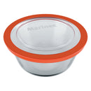 MARINEX ROUND FOOD STORAGE CONTAINER WITH PLASTIC LID, 600ML (144MM DIAX65MM)
