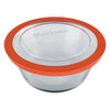 MARINEX ROUND FOOD STORAGE CONTAINER WITH PLASTIC LID, 600ML (144MM DIAX65MM)