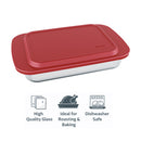 MARINEX RECT. ROASTER WITH RED PLASTIC LID, 5.3L