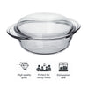 MARINEX SMALL ROUND CASSEROLE 700ML & LID 300ML, 1L