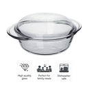 MARINEX SMALL ROUND CASSEROLE (700ML & LID 300ML), 1L