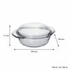 MARINEX SMALL ROUND CASSEROLE 700ML & LID 300ML, 1L