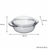 MARINEX MEDIUM ROUND CASSEROLE 1.5L & LID 800ML, 2.3L