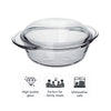 MARINEX LARGE ROUND CASSEROLE 1.9L & LID 900ML, 2.8L