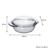 MARINEX LARGE ROUND CASSEROLE 1.9L & LID 900ML, 2.8L