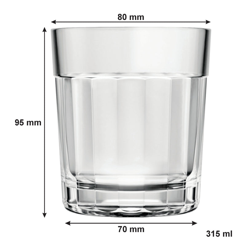 NADIR AMERICANO OLD FASHIONED TUMBLER, (315ML)