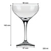 NADIR MISTIC STEMMED CHAMPAGNE GLASS EACH, 220ML