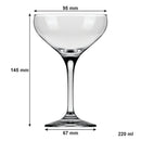 NADIR MISTIC CHAMPAGNE STEM GLASS EACH, (220ML)