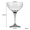 NADIR MISTIC CHAMPAGNE STEM GLASS EACH, (220ML)