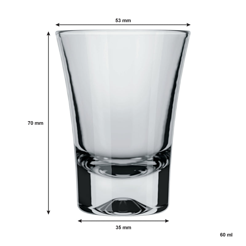 NADIR BAR OLE SHOT GLASS, (60ML)