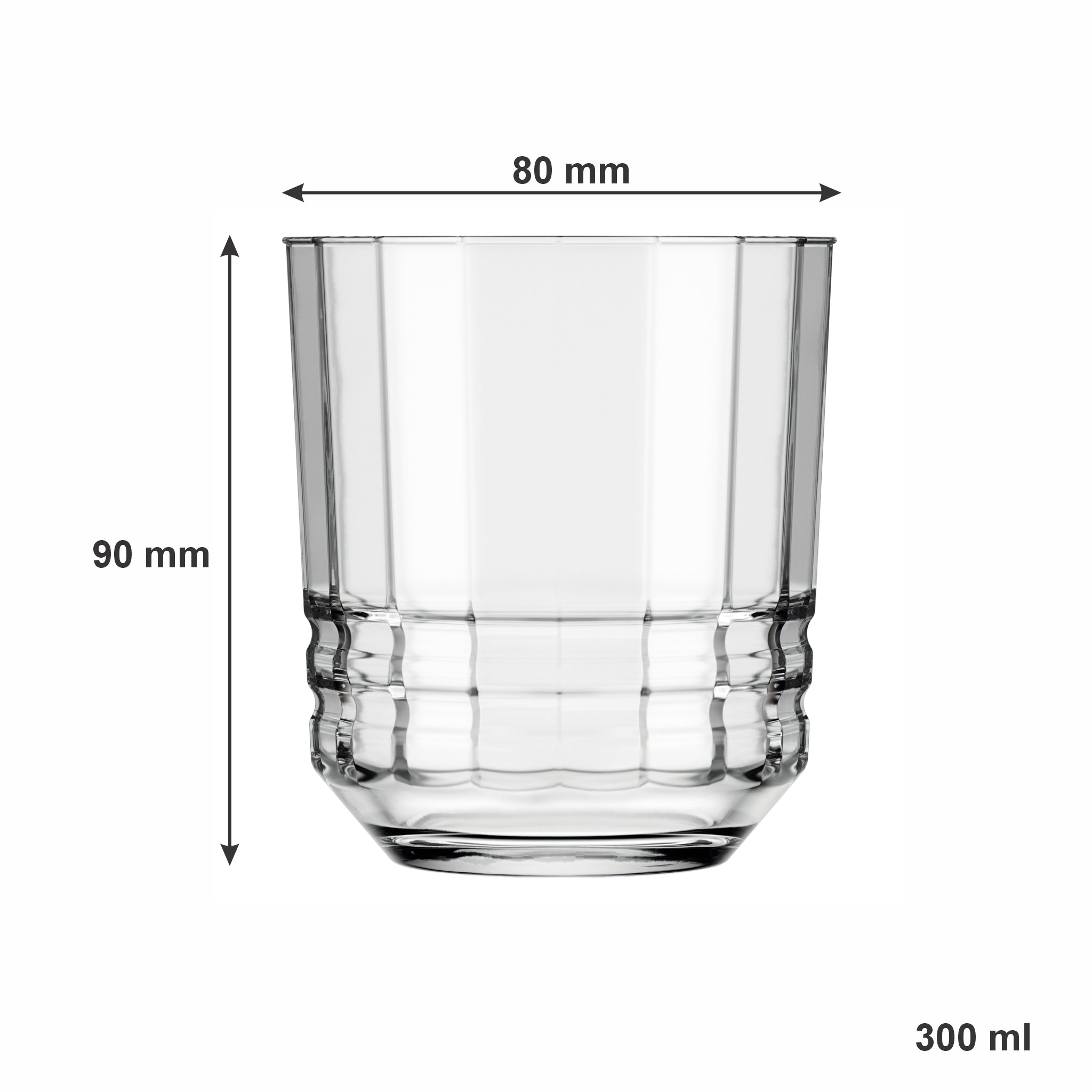 NADIR VENETO ROCKS TUMBLER, 300ML