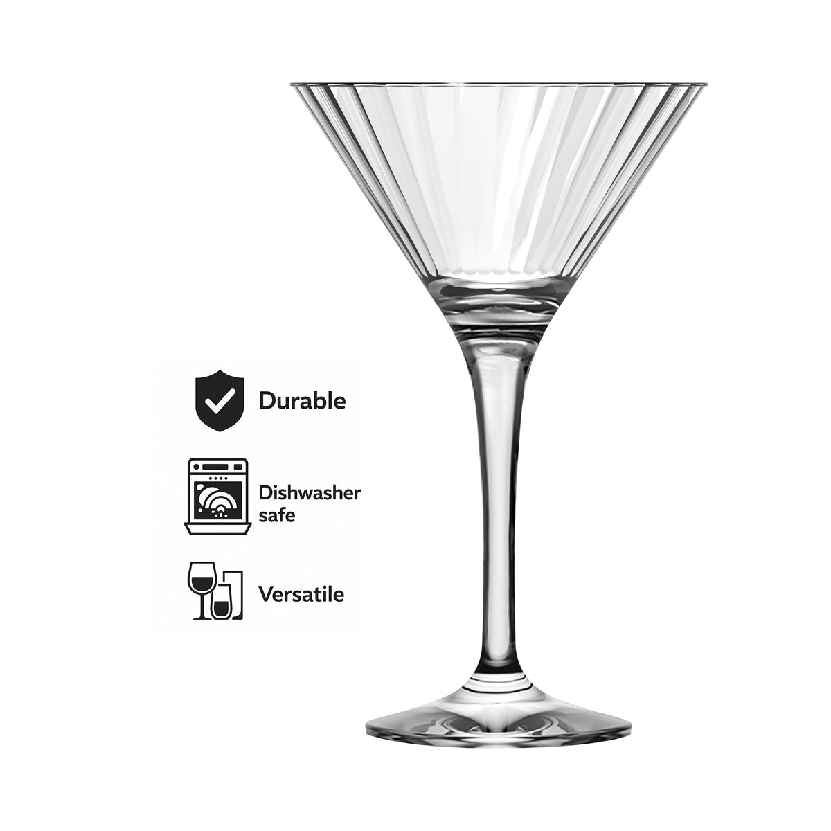 NADIR FIORE STEMMED MARTINI GLASS, 250ML
