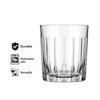 NADIR MADRID ROCKS TUMBLER, 350ML