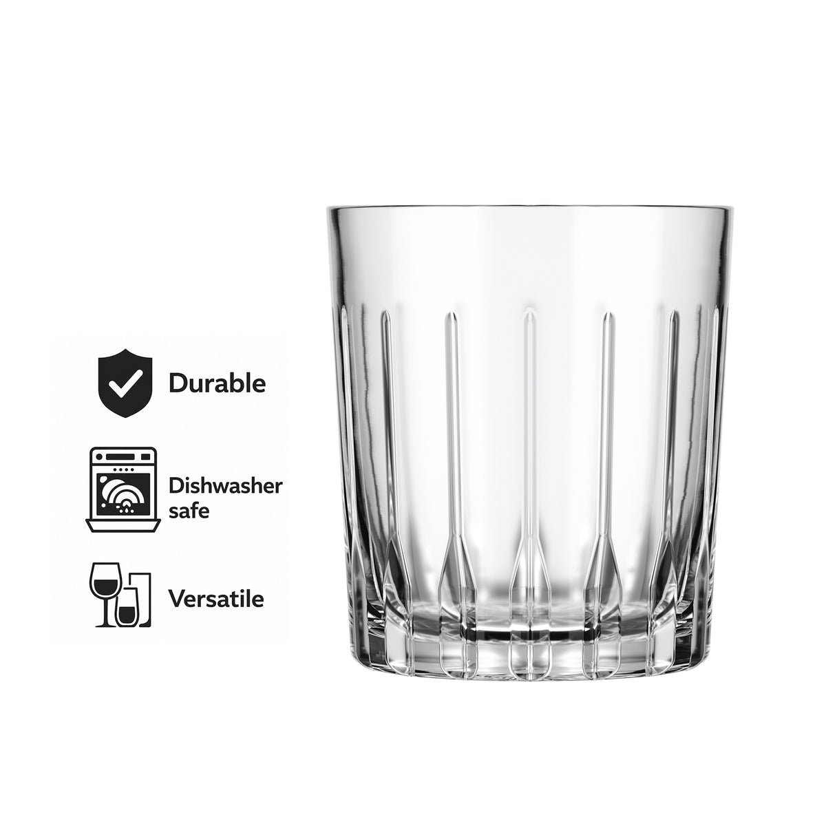 NADIR MADRID ROCKS TUMBLER, 350ML