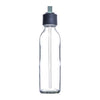 CONSOL SLIMLINE BOTTLE WITH ASSORTED COLOURED STRAW LIDS, 500ML