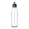 CONSOL SLIMLINE BOTTLE WITH ASSORTED COLOURED STRAW LIDS, 500ML