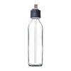 CONSOL SLIMLINE BOTTLE WITH ASSORTED COLOURED STRAW LIDS, 500ML