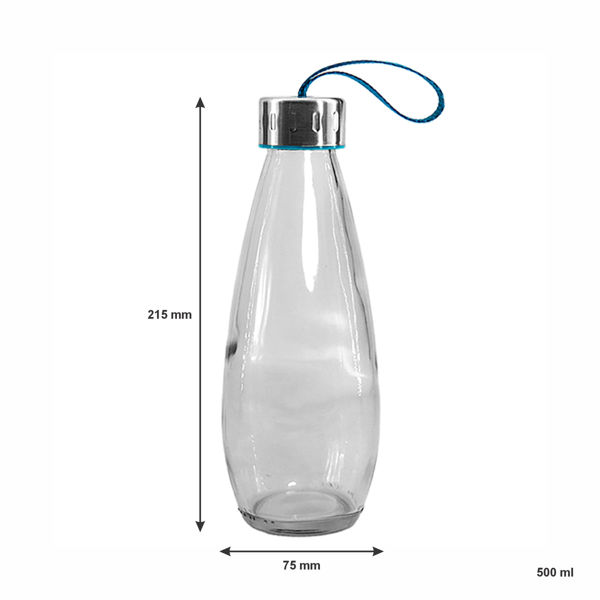 CONSOL DROPLET BOTTLE WITH STRAP LID, 500ML