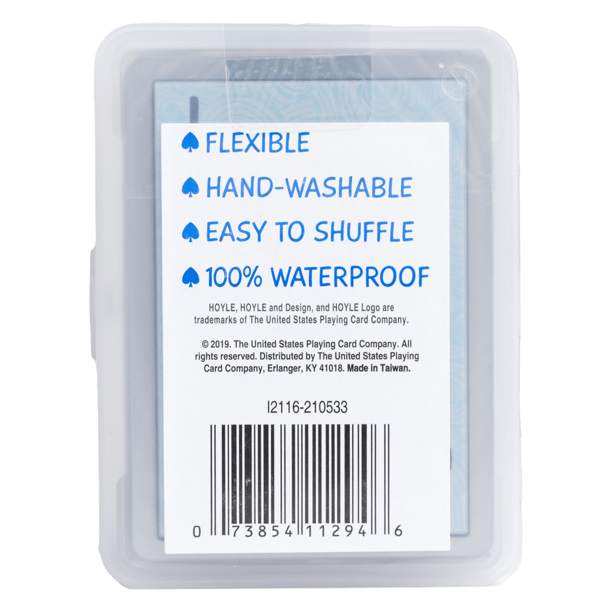 BICYCLE HOYLE CLEAR WATERPROOF PLAYING CARDS 1PK