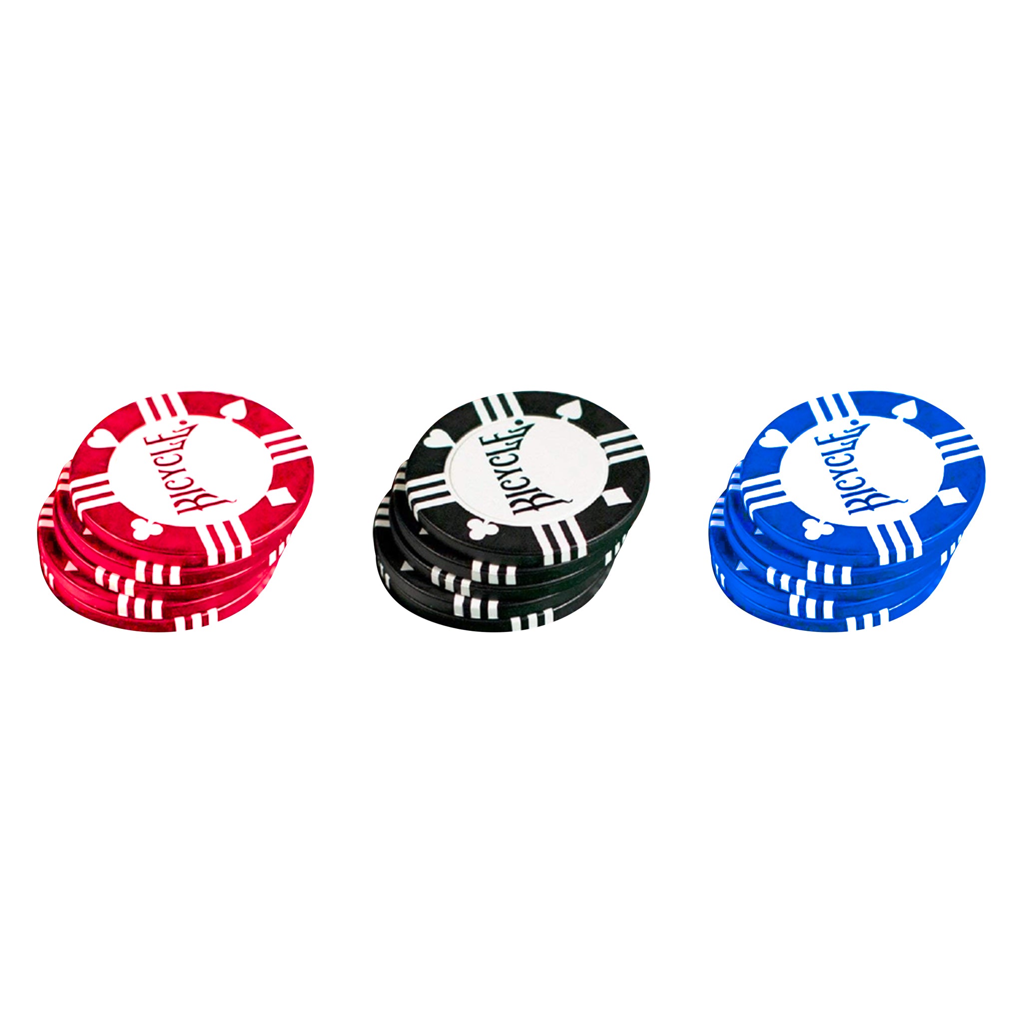BICYCLE 8 GRM CLAY POKER CHIPS 50PK
