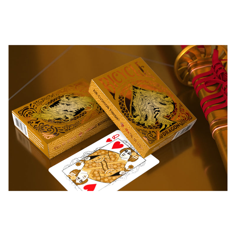 BICYCLE  GOLD DRAGON PLAYING CARDS 1PK