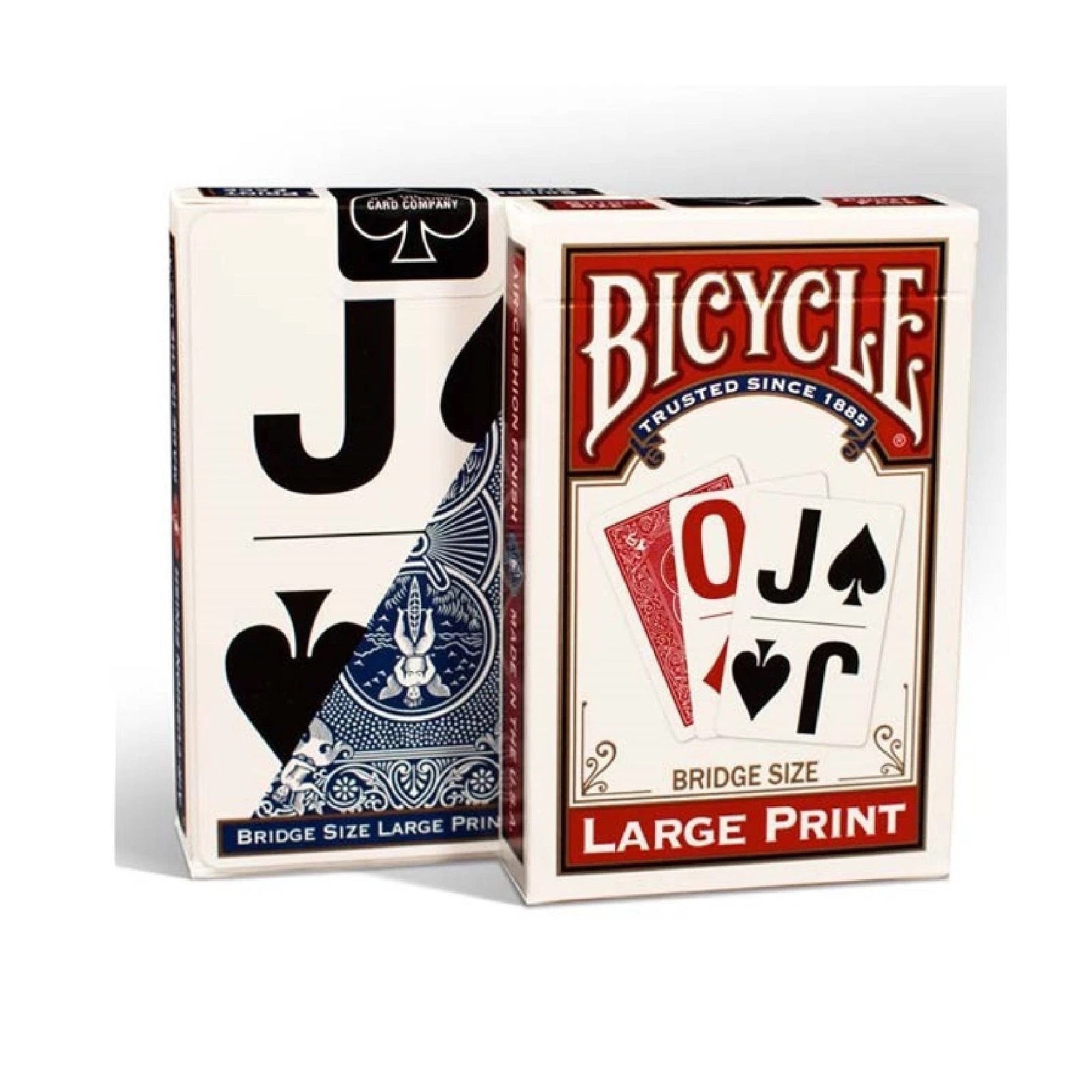 BICYCLE BRIDGE SIZE LARGE PRINT PLAYING CARDS