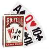 BICYCLE BRIDGE SIZE LARGE PRINT PLAYING CARDS
