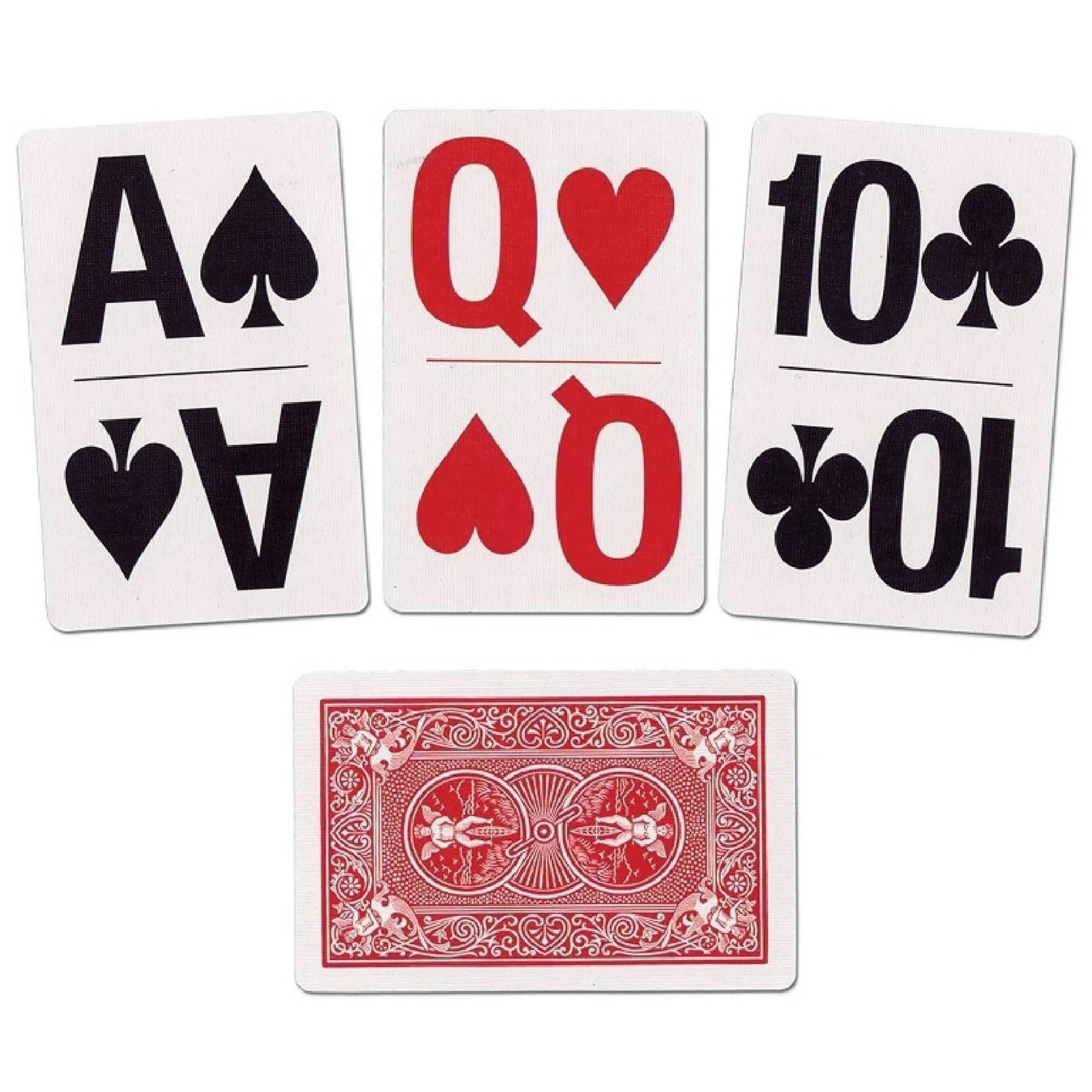 BICYCLE BRIDGE SIZE LARGE PRINT PLAYING CARDS