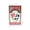 BICYCLE BRIDGE SIZE LARGE PRINT PLAYING CARDS