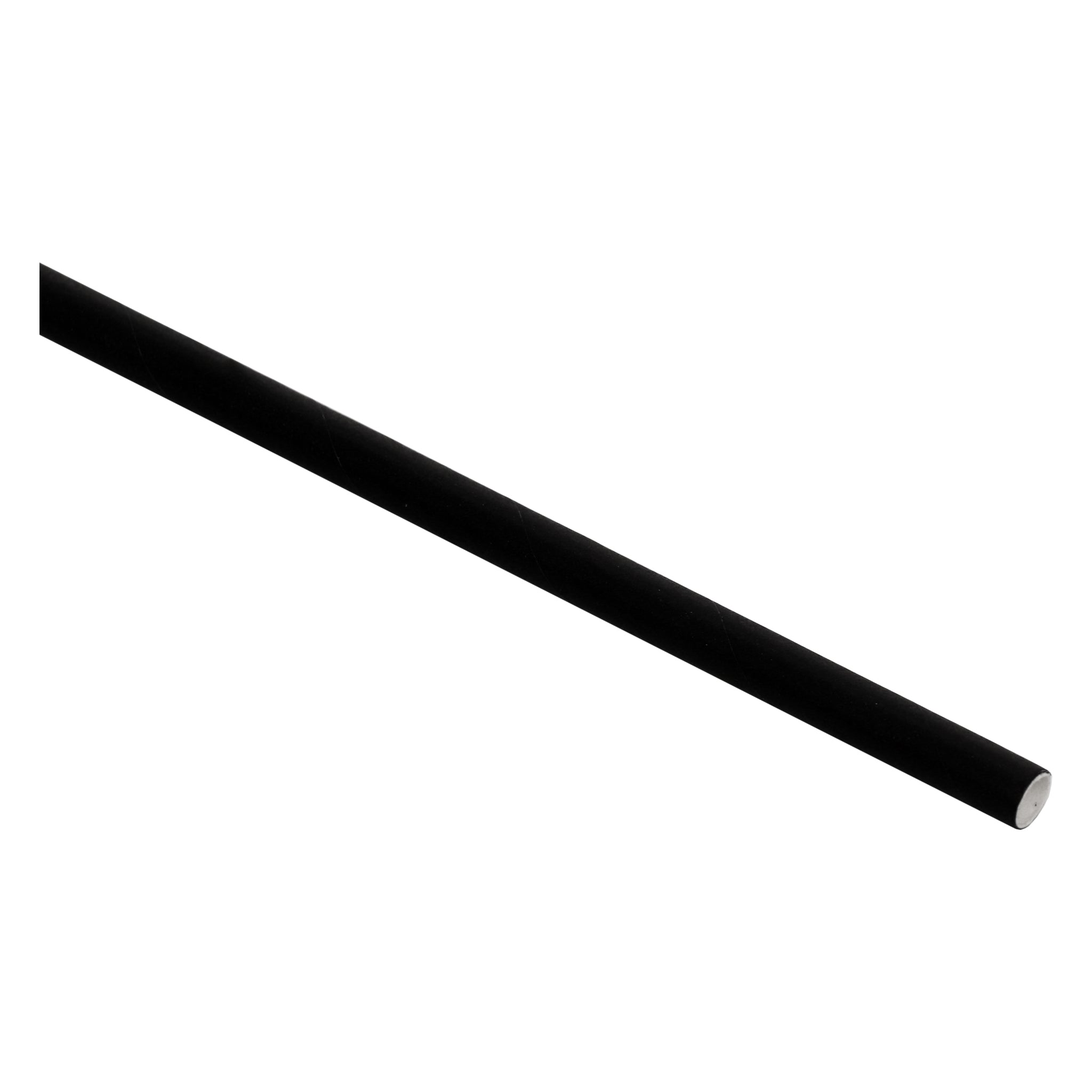 BAR BUTLER PAPER STRAWS BLACK PACK 3 PLY 6MM, 100PK