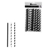 BAR BUTLER PAPER STRAWS BLACK & WHITE MIXED PACK 3 PLY (6MM) 60PCS