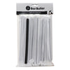 BAR BUTLER PAPER STRAWS BLACK 50 X 3PLY 8MM WRAPPED + 1 UNWRAPPED - 51 PK
