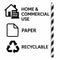 BAR BUTLER PAPER STRAWS BLACK & WHITE CHEVRON 50 X 3 PLY 8MM WRAPPED + 1 UNWRAPPED, 51PCS