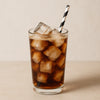 BAR BUTLER PAPER STRAWS BLACK & WHITE CHEVRON 50 X 3 PLY 8MM WRAPPED + 1 UNWRAPPED, 51PCS