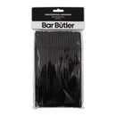 BAR BUTLER STRAWS BLACK BENDY 5MM, 100PK