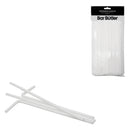 BAR BUTLER STRAWS WRAPPED WHITE 5MM, 100PK