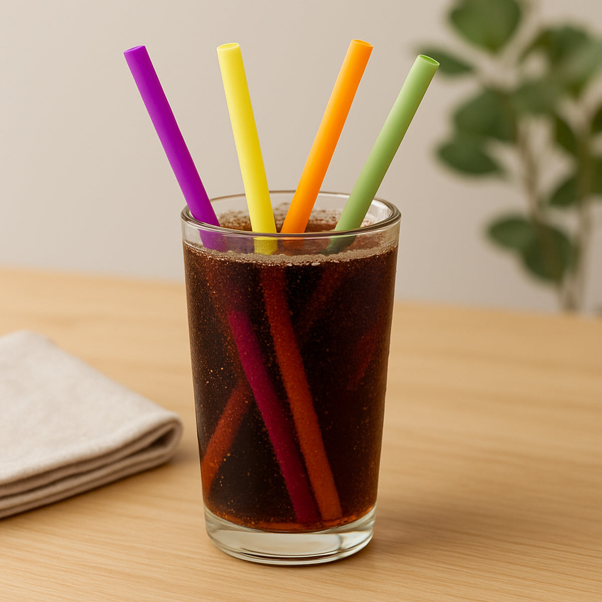 BAR BUTLER COLOURED MILKSHAKE STRAWS 100PK, 7.5MM