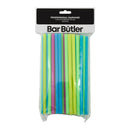 BAR BUTLER COLOURED MILKSHAKE STRAWS 100PK, 7.5MM