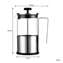 REGENT SOHO COFFEE PLUNGER WITH STAINLESS STEEL FRAME 6 CUP, (600ML)
