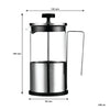 REGENT SOHO COFFEE PLUNGER WITH STAINLESS STEEL FRAME 6 CUP, (600ML)