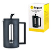 REGENT MILANO COFFEE PLUNGER WITH BLACK PLASTIC FRAME 6 CUP, 600ML