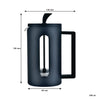 REGENT MILANO COFFEE PLUNGER WITH BLACK PLASTIC FRAME 6 CUP, 600ML